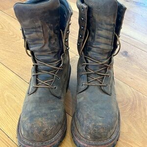 Red Wing Shoes Brown Boots with Rugged Design and Sturdy Sole